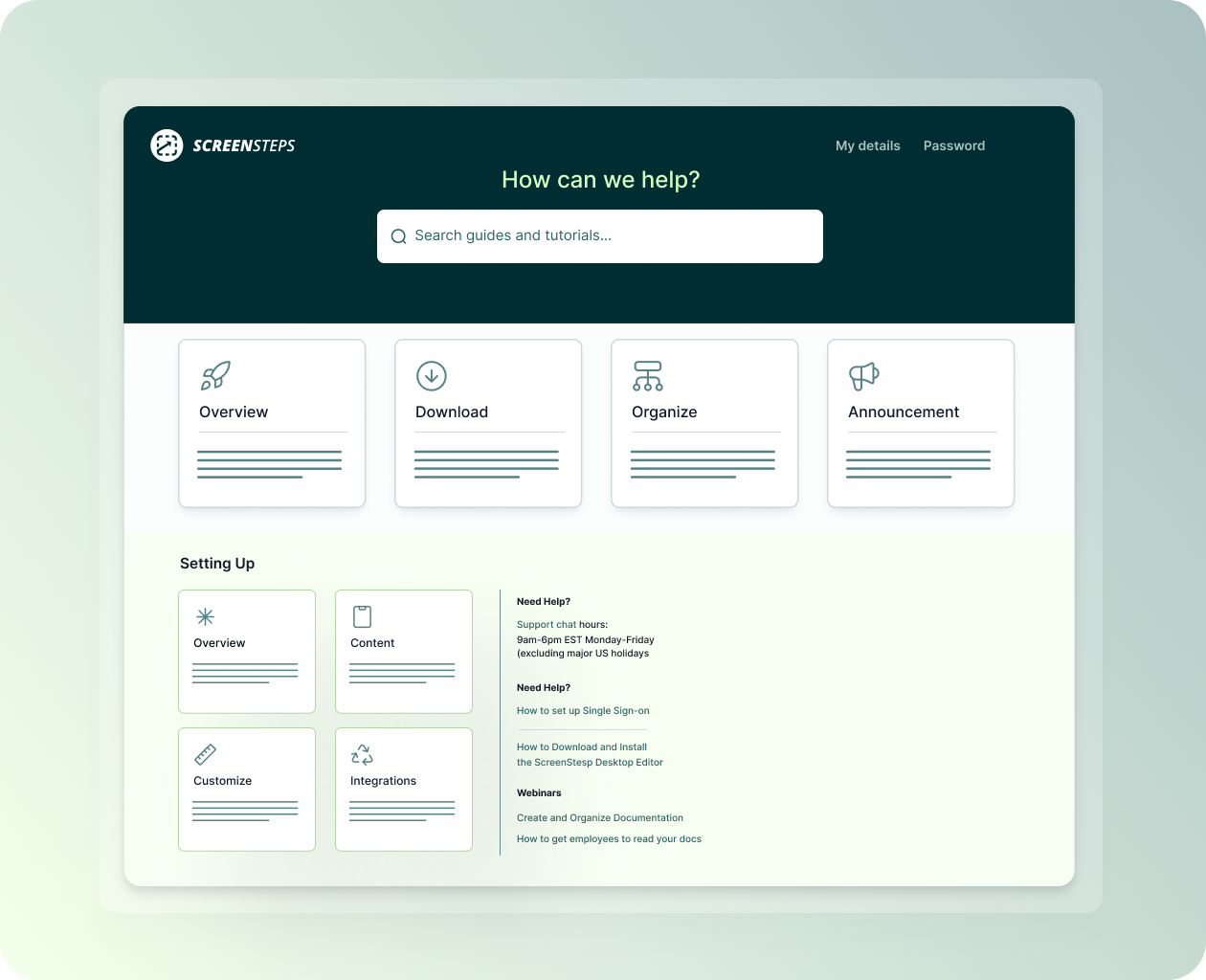 ScreenSteps Knowledge Ops Platform UI