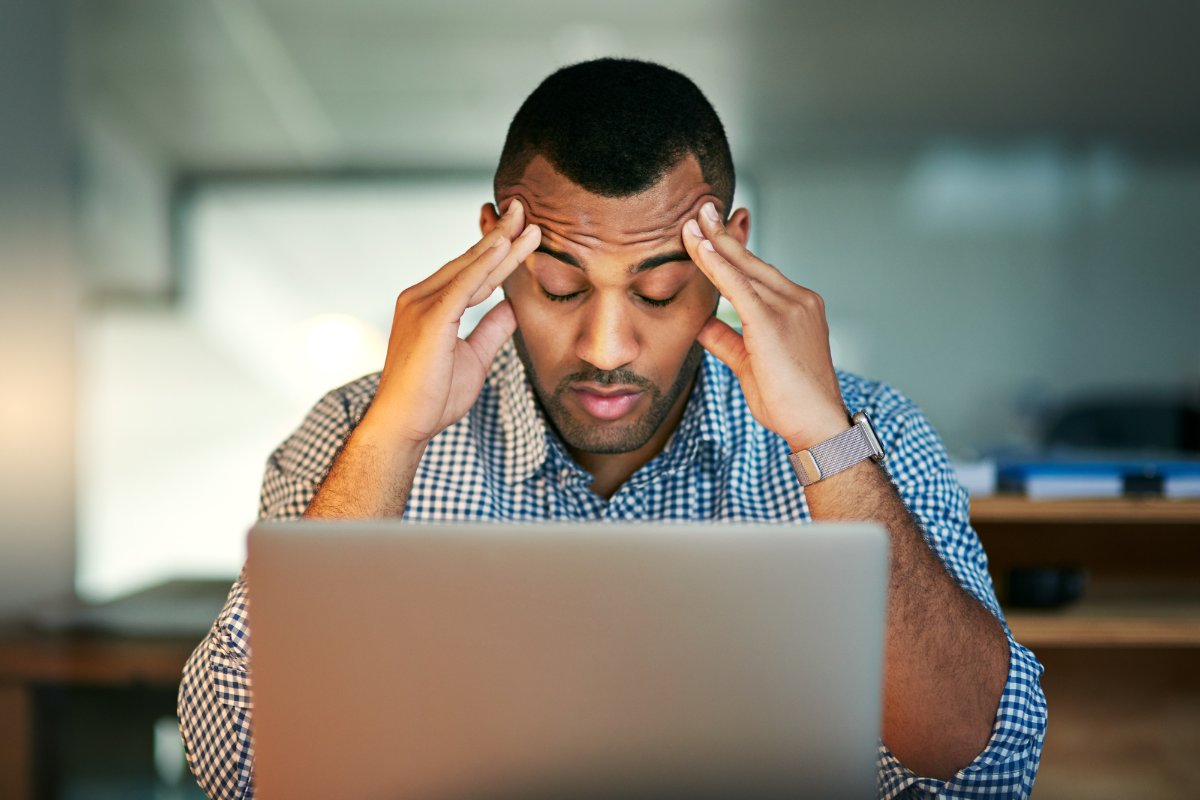 Stressed Employee at Work