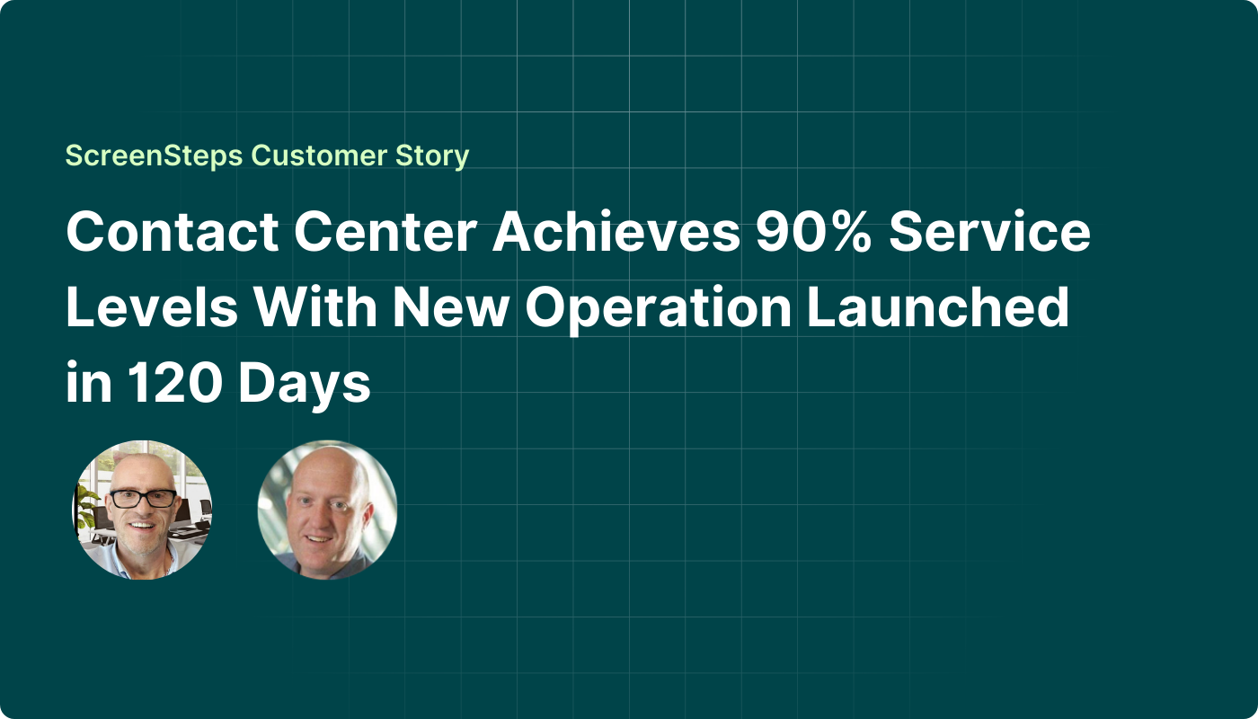 Contact Center Achieves 90% Service Levels With New Operation Launched in 120 Days (2)